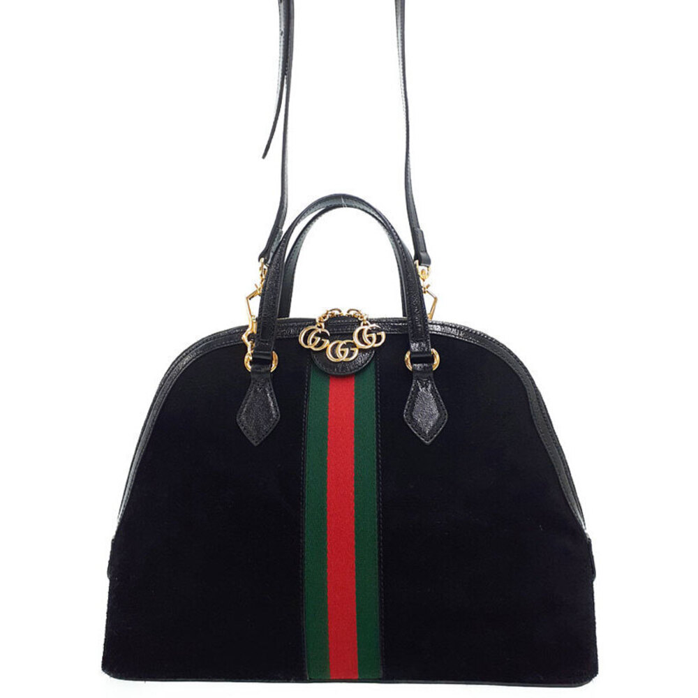 Gucci Ophidia top handle bag beige ebony GG Supreme brown leather Web